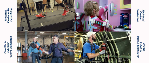 passive_exoskeletons_videos Going Clockwise: NCState Passive Ankle, Magic Arms, FORTIS, Ekso Works