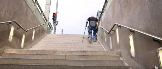 engadget-inspirational-meet-andre ReWalk has built a stair-climbing exoskeleton, enabling a paralyzed man to walk again - Engadget via YouTube