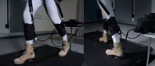 Testing the Wyss Exosuit Limits Testing the Wyss Exosuit to its Limits, source: Wyss Institute at Harvard University