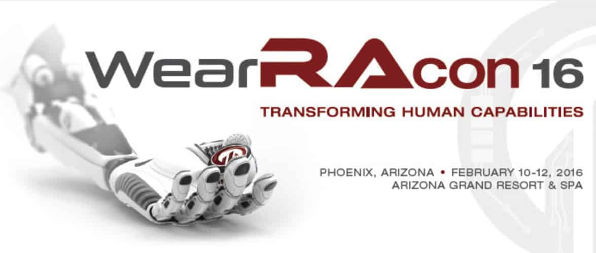WearRAcon16 Wearable Robotics Conference, Feb 2016 Exoskeleton Report