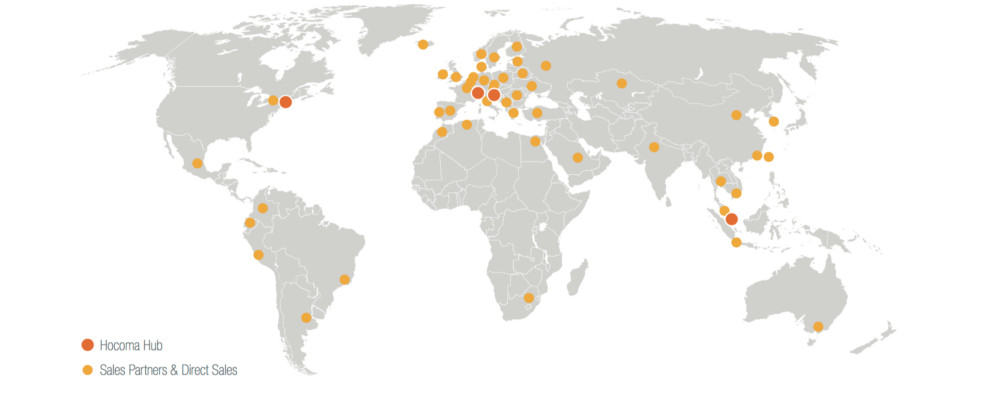 Hocoma Hubs and Sales Partners for the Lokomat, 2016 via LokomatPro Brochure