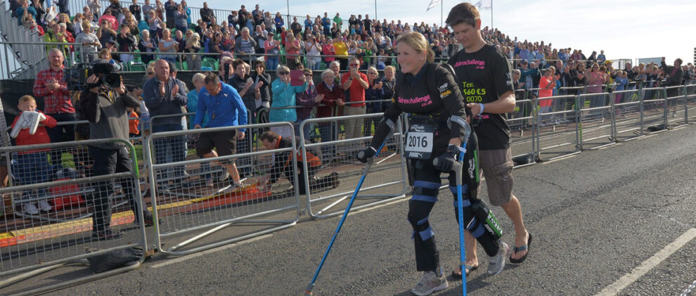 Claire Lomas In the Great North Run, September 2016 via JustGiving.com