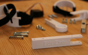 Various prototype components for the EduExo robotic development kit.