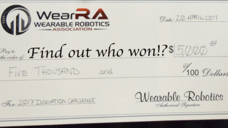 Wearable Robotics Association Innovation Challenge 2017