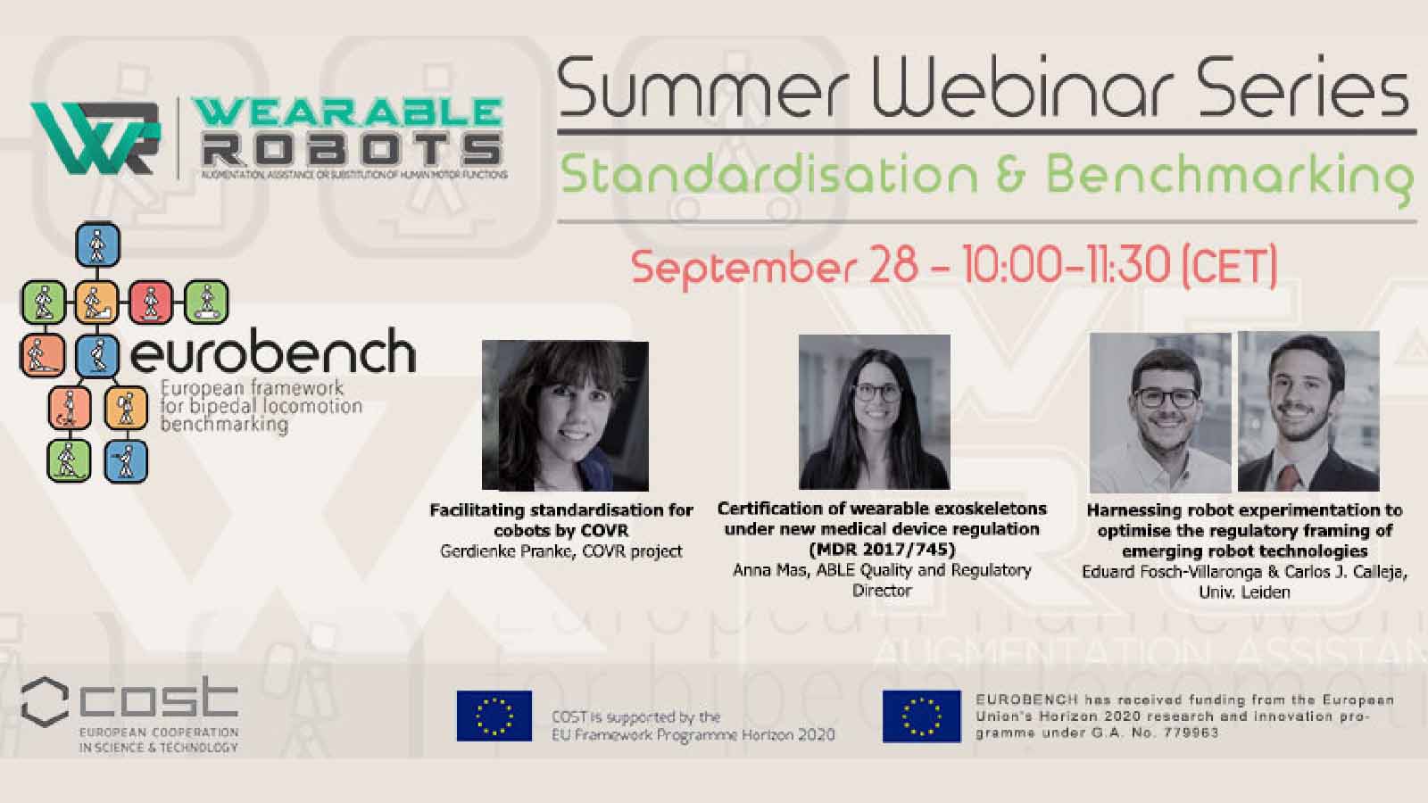 Standardisation and Benchmarking EUROBENCH Exoskeleton Sept 2021