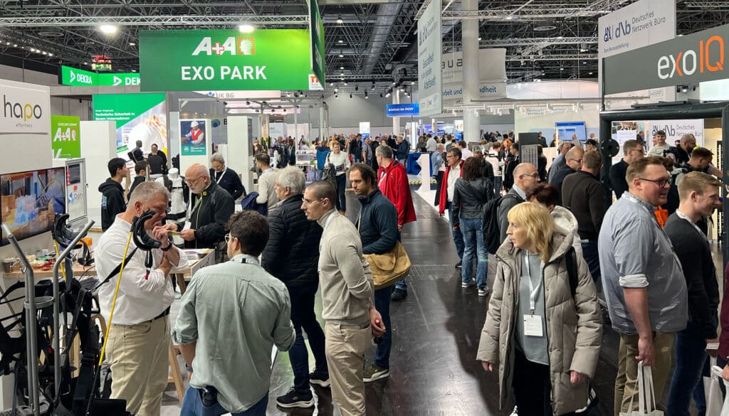 Thousands discover occupational exoskeletons at ExoPark during A+A 2023