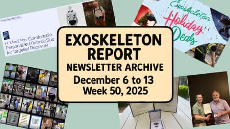 Exoskeleton Report week 50 2025 newsletter