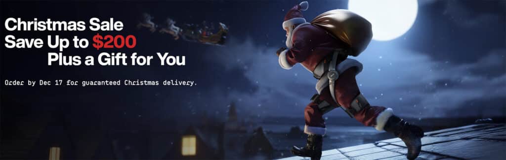 Hypershell Christmas Sales 2025 via their website