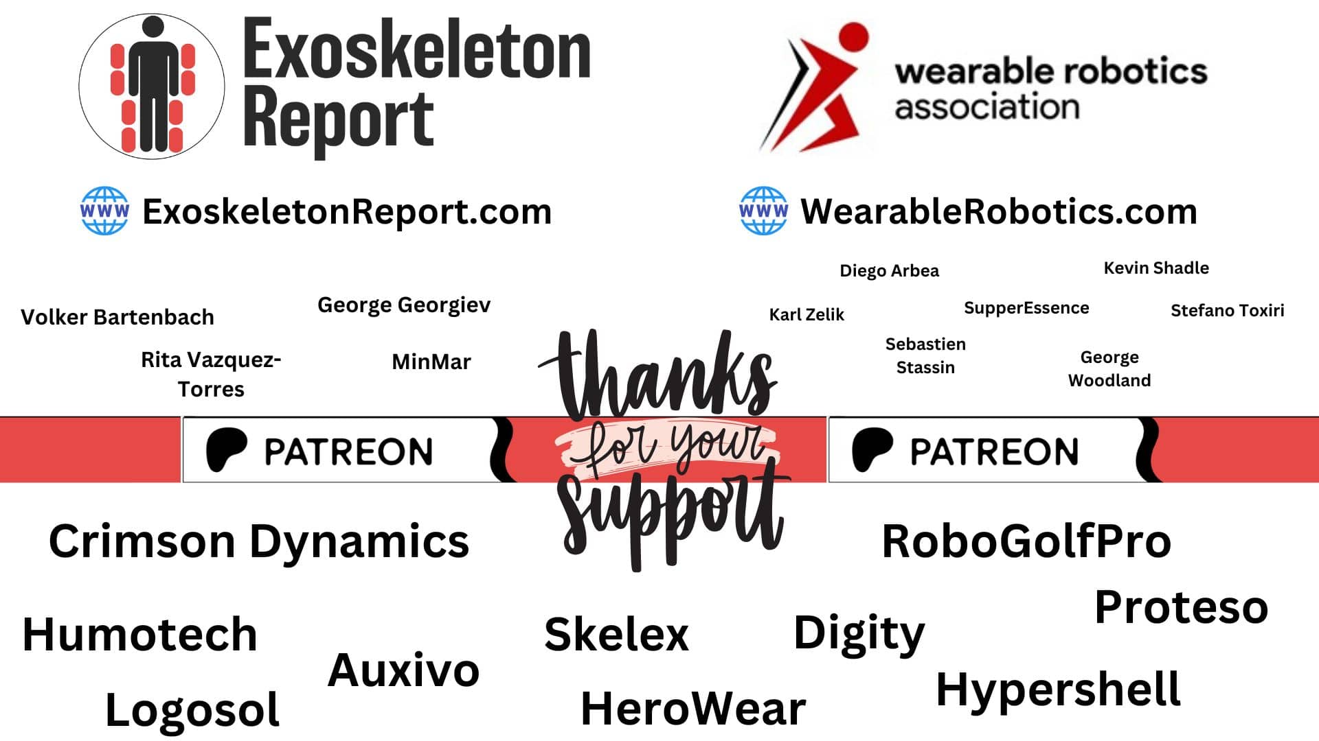 Exoskeleton Report Patreons May 2026