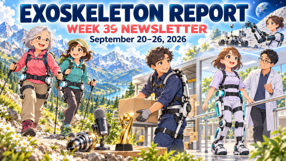 Exoskeleton Report Newsletter Sept 26 2026 Week 39